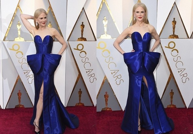 Николь Кидман восхитила необычным экстравагантным платьем на красной дорожке "Оскара" (ФОТО)