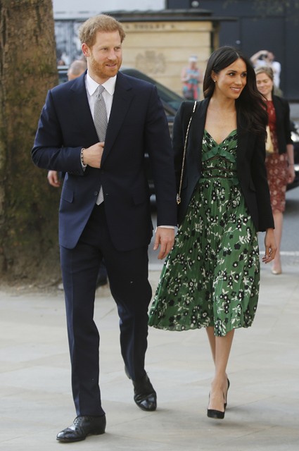 Меган Маркл и принц Гарри посетили прием в Лондоне
