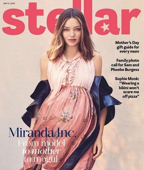 Сильно располневшая Миранда Керр снялась для обложки журнала на последних неделях беременности 