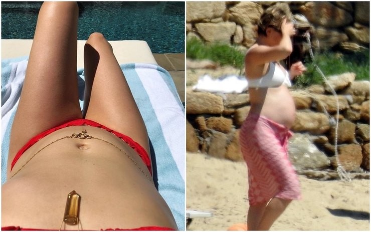 Беременная Кейт Хадсон с бойфрендом и родителями на отдыхе в Греции (ФОТО)