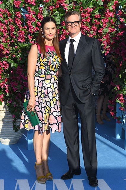 Колин Ферт и его жена Ливия на премьере фильма Mamma Mia! 2 в Лондоне