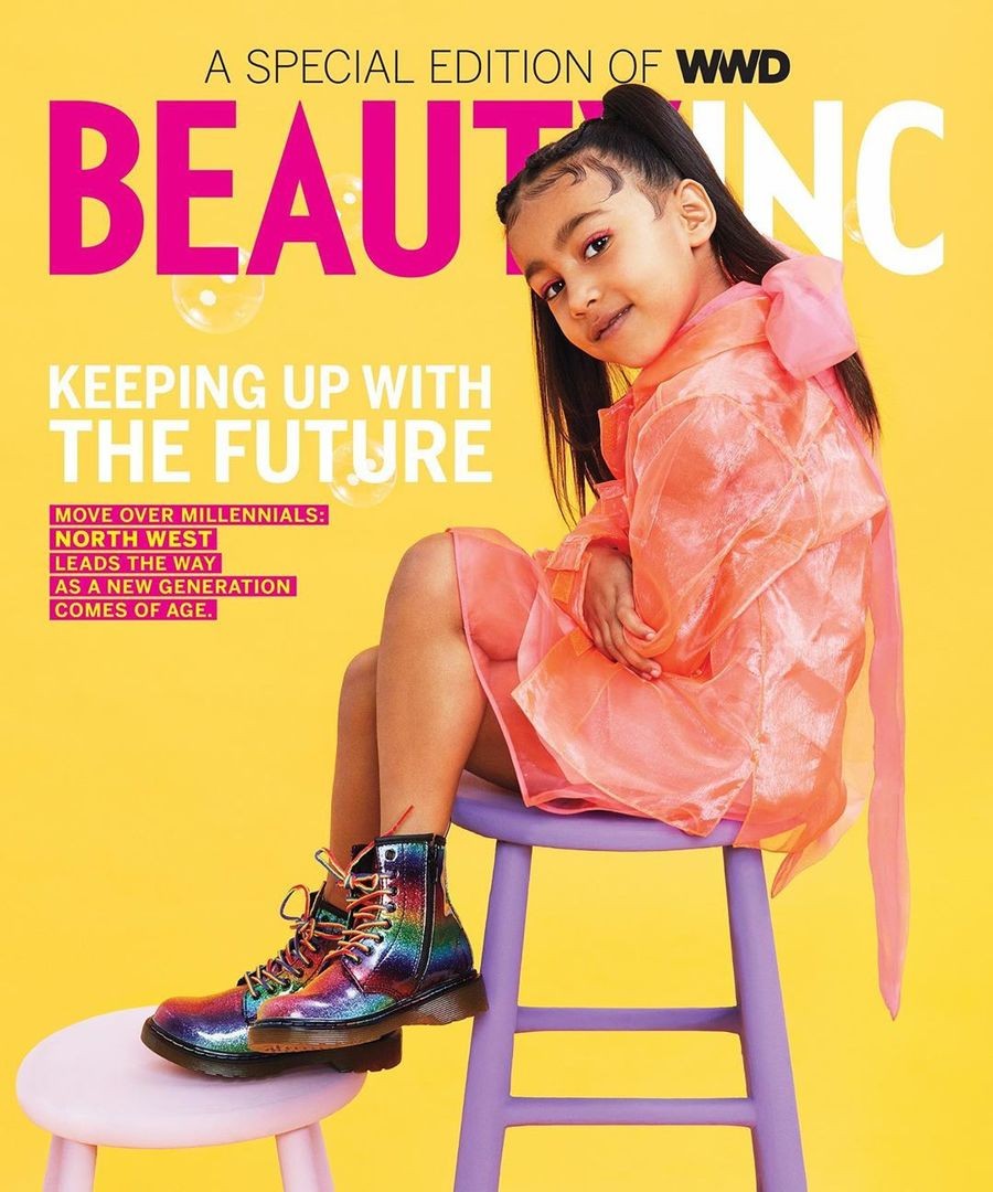 Дочь Ким Кардашьян и Канье Уэста снялась для своей первой обложки журнала 