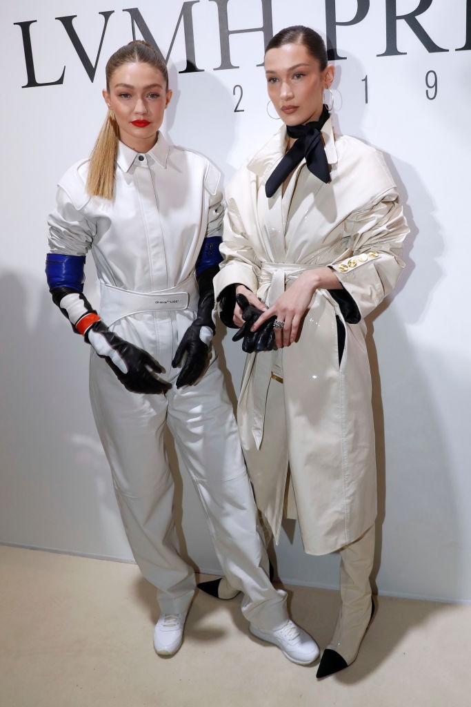 Белла и Джиджи Хадид посетили коктейль LVMH Prize в необычных образах
