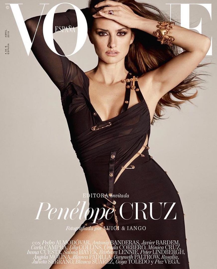 Знойная Пенелопа Крус перевоплотилась в панк-диву для обложки испанского Vogue