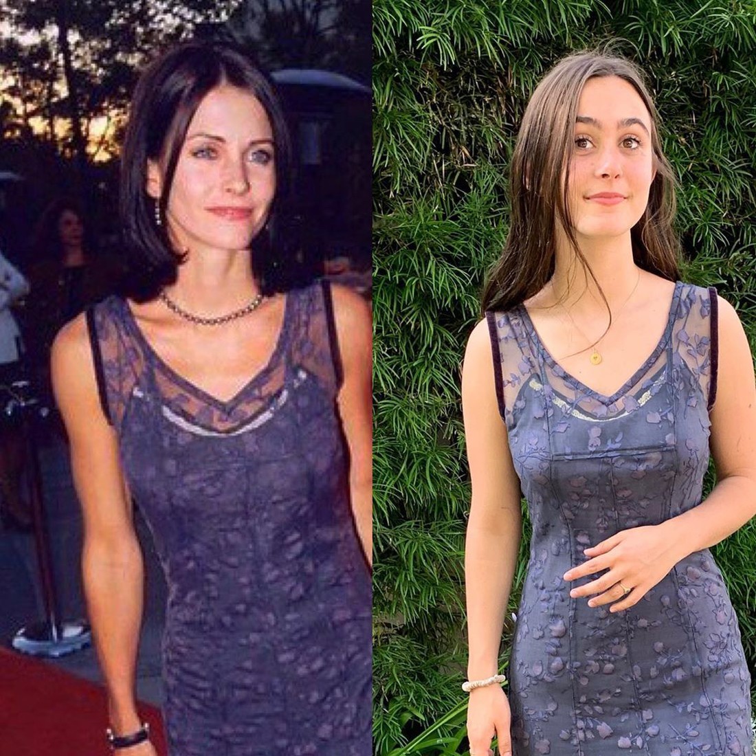 15-летняя дочь Кортни Кокс надела платье актрисы, которое та носила в 33