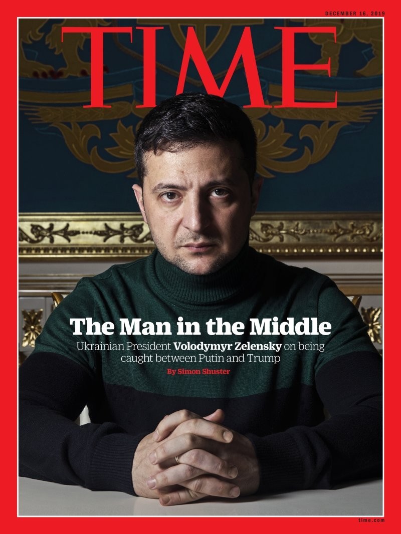 Усталый Владимир Зеленский в свитере украсил обложку декабрьского номера журнала Time