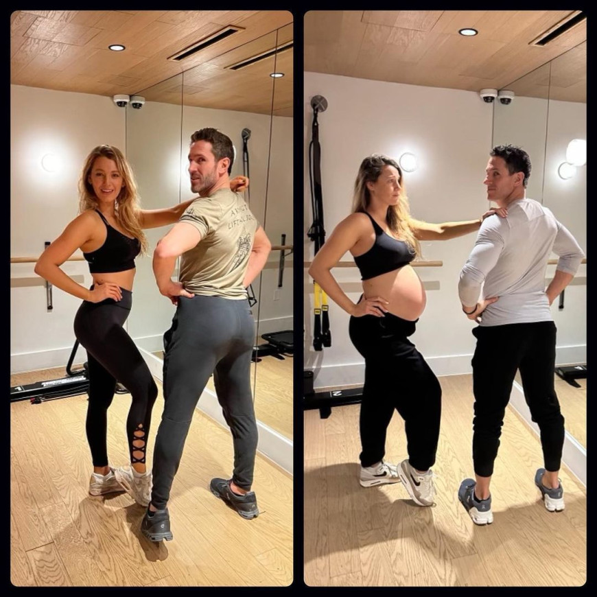  Блейк Лайвлі у тренувальній формі з чималим животиком показала, як змінилася за час вагітності 